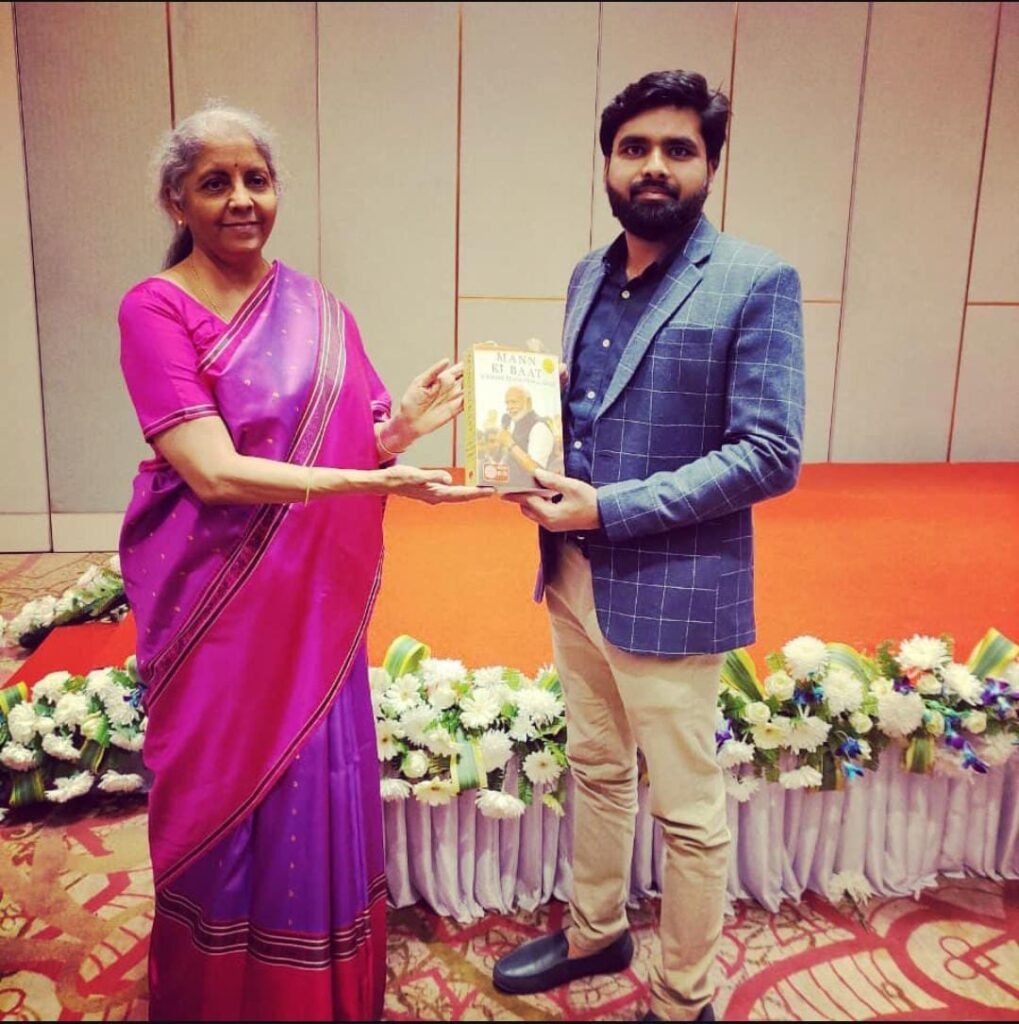 saurabh pandey shaurya with FM nirmala sitharaman