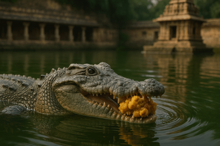 Babiya the Vegetarian Crocodile: How Temple Prasadam and Devotion Fueled a 75-Year Miracle